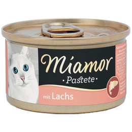 Produktbild von Miamor Katzen Nassfutter Pastete Lachs - 12 x 85 g