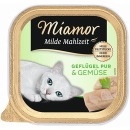 Produktbild von Miamor Milde Mahlzeit Geflügel Pur & Gemüse - 16 x 100 g