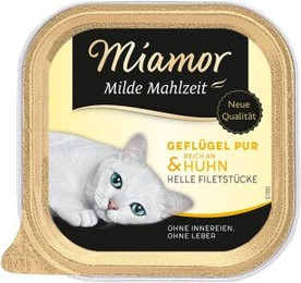 Produktbild von Miamor Milde Mahlzeit Geflügel pur und Huhn - 16 x 100 g