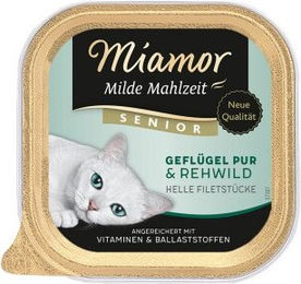Produktbild von Miamor Milde Mahlzeit Senior Geflügel und Rehwild - 64 x 100 g
