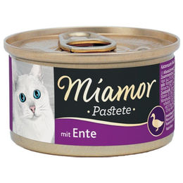 Produktbild von Miamor Pastete Katzenfutter Ente - 12 x 85 g