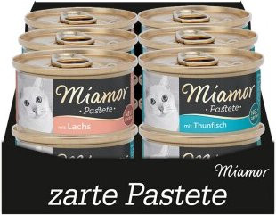 Produktbild von Miamor Pastete Multibox Fisch Katzenfutter nass - 60 x 85 g