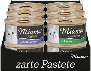 Produktbild von Miamor Pastete Multibox Geflügel Katzenfutter nass - 12 x 85 g