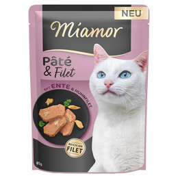 Produktbild von Miamor Pâté & Filet mit Ente und Huhnfilet - 10 x 85 g