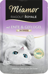 Produktbild von Miamor Ragout Royale 100g Beutel Katzennassfutter Sparpaket 44 x 100 Gramm Ente & Geflügel