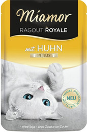 Produktbild von Miamor Ragout Royale 100g Beutel Katzennassfutter Sparpaket 44 x 100 Gramm Huhn in Jelly