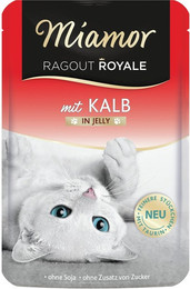 Produktbild von Miamor Ragout Royale 100g Beutel Katzennassfutter Sparpaket 44 x 100 Gramm Kalb in Jelly