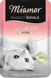 Produktbild von Miamor Ragout Royale 100g Beutel Katzennassfutter Sparpaket 44 x 100 Gramm Lachs in Jelly