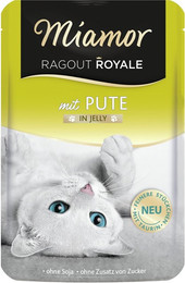 Produktbild von Miamor Ragout Royale 100g Beutel Katzennassfutter Sparpaket 44 x 100 Gramm Pute in Jelly