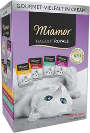 Produktbild von Miamor Ragout Royale Cream Vielfalt Katzen-Nassfutter - 12 x 100 g