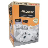 Produktbild von Miamor Ragout Royale Jelly Kitten mit Geflügel und Rind - 12 x 100 g
