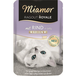Produktbild von Miamor Ragout Royale Kitten Rind in Jelly - 22 x 100 g