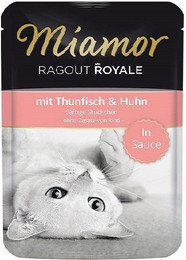 Produktbild von Miamor Ragout Royale Thunfisch und Huhn in Sauce - 22 x 100 g
