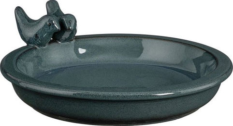 Produktbild von Mica Decorations Vogeltränke Mica Decorations Vogelfutterspender Keramik blau Ø