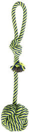 Produktbild von MICA Tier-Beschäftigungsspielzeug Hundespielzeug - Spielseil mit Ball - ca. 38,5 cm, Textil (Stoff)