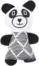 Produktbild von MICA Tier-Beschäftigungsspielzeug Katzenspielzeug mit Catnip - schwarz/weiß - 13,5 x 7,5 cm, Polyester