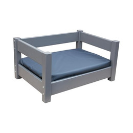 Produktbild von Micoland Hundebett Katzenbett Haustierbett Kiefer massiv mit Matratze
