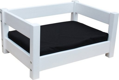 Produktbild von Micoland Hundebett Katzenbett Haustierbett Kiefer massiv mit Matratze
