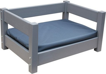 Produktbild von Micoland Hundebett Katzenbett Haustierbett Kiefer massiv mit Matratze