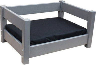 Produktbild von Micoland Hundebett Katzenbett Haustierbett Kiefer massiv mit Matratze