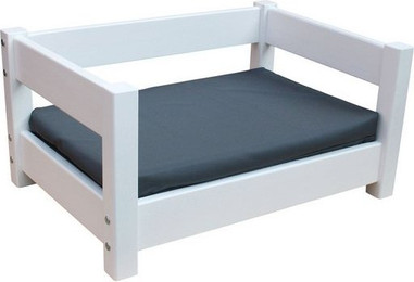 Produktbild von Micoland Hundebett Katzenbett Haustierbett Kiefer massiv mit Matratze