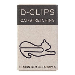MIDORI D-Clips Mini Box - Dehnbare Katze Design Büroklammern (43350006) – Bild 1 von 4