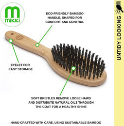 Mikki Bamboo Bristle Brush - Klein – Bild 1 von 5