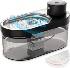 MILFECH Trinkbrunnen Katzenbrunnen Schwarz 5000A mit 2 Filtern & USB Kabel – Bild 1 von 5