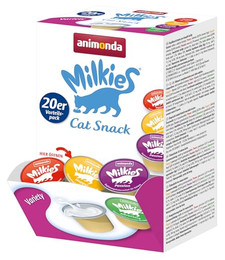 Produktbild von Milkies Katzensnack Variety mit Milch - 4 x 300 g