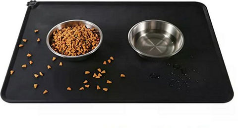 Milo & Luna Napfunterlage Lunamat Napfunterlager Silikon, Hunde & Katzen 48×30 / 55×38 cm, rutschfest, auslaufsicherer Rand, pflegeleicht, langlebig – Bild 1 von 2