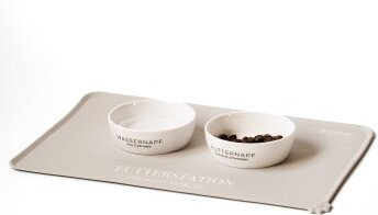 Produktbild von Minty&Marla Futterstation 3er Set Katze beige