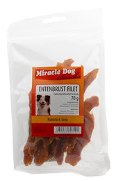 Produktbild von Miracle Dog Entenbrust Filet - 24 x 70 g