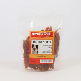 Produktbild von Miracle Dog Entenbrust Filet - 9 x 250 g