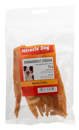 Produktbild von Miracle Dog Hühnerbrust Streifen - 24 x 70 g