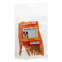Produktbild von Miracle Dog Hühnerbrust Streifen - 24 x 70 g
