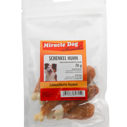 Produktbild von Miracle Dog Hühnerschenkel 24 x 70g