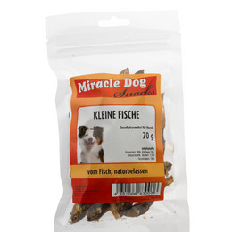 Produktbild von Miracle Dog kleine Fische Kausnack für Hunde - 12 x 70 g