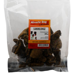 Produktbild von Miracle Dog Lammlunge Snack für Hunde - 14 x 200 g