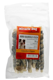 Produktbild von Miracle Dog MINI-Kaurolle Fisch 70g - 24er Pack