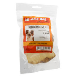 Produktbild von Miracle Dog Rinderohren getrocknet 50 x 2St
