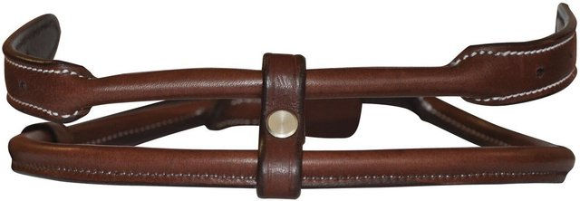 Produktbild von Mitte des Nasenriemens aus rundem Leder Flags&Cup