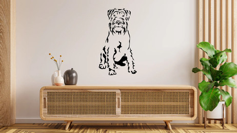 Produktbild von Mittelschnauzer Wandtattoo Wandsticker Wandaufkleber Wanddekoration