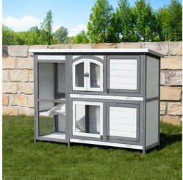 miweba Kleintierstall XXL Hasenstall MH-02 Doppelstockhaus – Bild 1 von 5