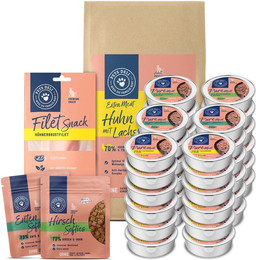 Produktbild von Mix Nassfutter, Trockenfutter und Snacks Vorratspaket für Katzen - 5185 g