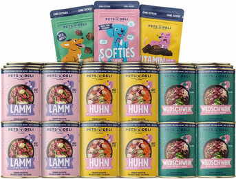 Produktbild von Mix Vorratspaket Nassfutter und Snacks für Hunde - 36 x 400 g