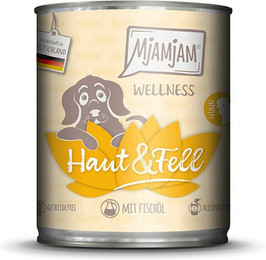 Produktbild von MjAMjAM 6 x 800g Wellness Haut&Fell Huhn Dog