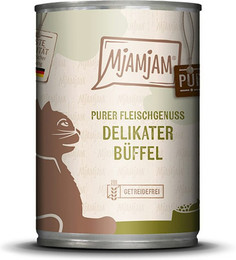 Produktbild von MjAMjAM – ausgewählte Fleischsorten 400g für Katze MjAMjAM Katze 6x400g Büffel pur