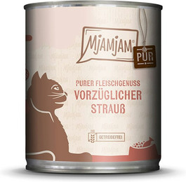 Produktbild von MjAMjAM – ausgewählte Fleischsorten 800g für Katze MjAMjAM Katze Sparpaket 12x800g Strauß pur
