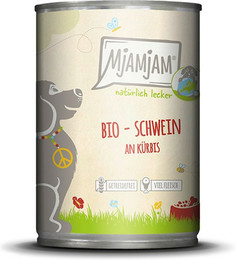 Produktbild von MjAMjAM - BIO für Hund 400g MjAMjAM Hund 6x400g BIO Schwein mit Kürbis