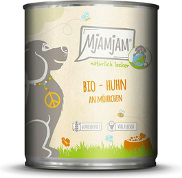 Produktbild von MjAMjAM - BIO für Hund 800g MjAMjAM Hund 6x800g BIO Huhn mit Möhrchen